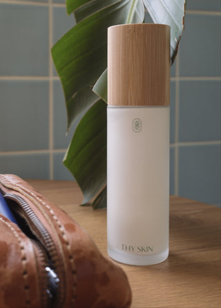 customized skincare in bamboo and glass